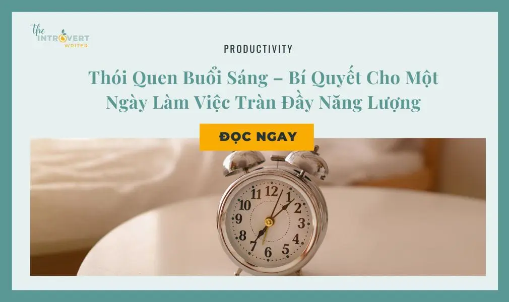thói quen buổi sáng