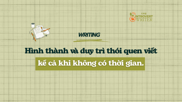 duy trì thói quen viết